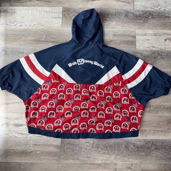 Walt Disney World 50th Vault Collection America On Parade Windbreaker Jacket 2X - Picture 2 of 11